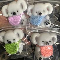Knitted Scarf Koala Squishy Fidget Toy Stress Relief Soft Squeeze Animal Sensory Decompression Kids Party Gift