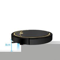 Ultra Thin Fully Automatic Robot Vacuum Cleaner Smart Robotic Vacuum Cleaner for Dust Hair Fluff Black With Water Tank 32x35 cm