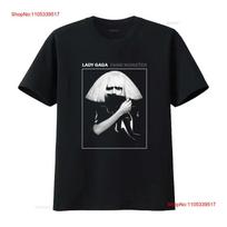 lady gaga fame T Shirt vintage Washed For Everyday Wear streetwear homme Versatile Soft Slightl S black