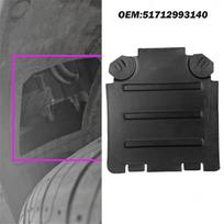 1x 51712993140 Priekinio rato arkos apdaila Juoda ABS skirta BMW X1 E84 (2008-09-2015-06) black