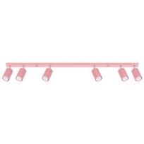 Sollux Lighting lubinis šviestuvas Karbon 6L, rožinis