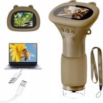 Skaitmeninis kišeninis mikroskopas vaikams su HD ekranu, LED, USB, Skaitmeninis kišeninis mikroskopas vaikams su HD ekranu, LED, USB