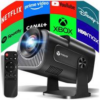 Projektorius Nešiojamas mini LED projektorius su „Android“, „Wi-Fi“, 4K palaikymas, su garsiakalbiu, Nešiojamas mini LED projektorius su „Android“, „Wi-Fi“, 4K palaikymas, su garsiakalbiu