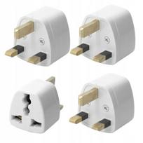 Kištuko adapterių rinkinys Type G į EU 4 vnt., Kištuko adapterių rinkinys Type G į EU 4 vnt.