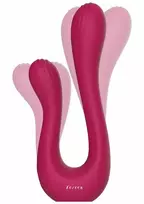 Xocoon Sync Sensation Vibrator Dual Motor Flexible Silicone Pink