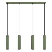 Sollux Lighting pakabinamas šviestuvas Karbon 4L, alyvuogių žalias