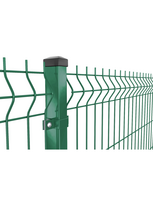 3D segmentas tvorai, 2,5x1,23 m, 200x50 mm, ø3/4 mm, žalia