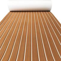 2400x450MM Valties Putplasčio Kilimėlis Denio Plokštė Jūrinio Jachtos Sintetinio Tikmedžio Denio Plokštė Lipni Kiliminė Denio Pagalvėlė Eva Neslystanti ATV A Brown White brown
