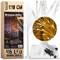 Christmas tree birch led decoration christmas 120cm 48led warm