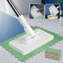 Dust Mops For Floor Cleaning No-wash Face Towel Washing Mop With 4 Reusable Cloths Household Cleaner Supplies Dust Removal balta