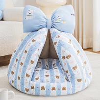Four Seasons Semi-Closed Pet Tent: Universal Dog & Cat House S: 40x27CM (Puppies/Kittens under 1 month) gray