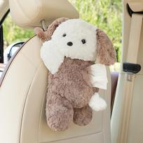 Cute Creative Plush Tissue Holder Stuffed Animals Universal Car Tissue Hanger Washable Hanging Paper Case Bag for Vehicle