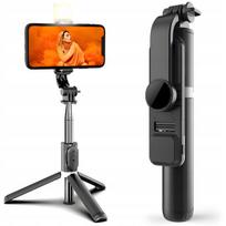 Asmenukių lazda ("Selfie sticks") Asmenukių lazda telefonui su LED apšvietimu ir Bluetooth nuotoliniu valdymu, trikojis, Asmenukių lazda telefonui su LED apšvietimu ir Bluetooth nuotoliniu valdymu, trikojis