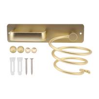 Gold Hair Straightener Holder Wall Mounted Hair Dryer Stand Hair Dryer Holder  Space-Saving beige