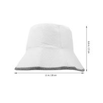 Portable Thick Wool Sauna Hat Water Absorbent Breathable Sauna Cap Lightweight Shower Bath Accessory for Women balta