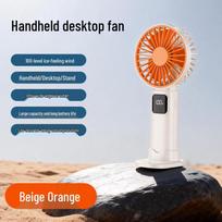 2025 USB Rechargeable Handheld Mini Fan - Portable, Powerful Wind for Personal Use in Student Dorms white