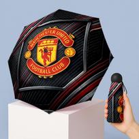 Manchester United Pattern Printed Mini 5 Folds 8 Ribs Compact Umbrella Windproof Waterproof Lightweight Portable Folding