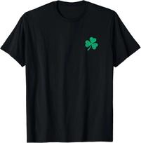 Funny Four Leaf Clover Irish Shamrock St.Patricks Day Green unisex T-Shirt S