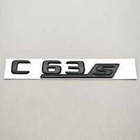 3D C63S raidės galinės bagažinės emblema lipdukas Benz W205 C klasės C63 S AMG automobilių stiliaus priedai Blizgančios juodos chromo UU7 white