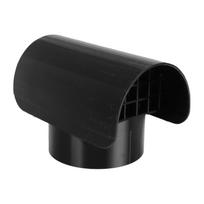 Radon Vent Cap PETG Radon Vent Cover Black Exhaust Vent Cap for 3 Inch Schedule 40 Pipe