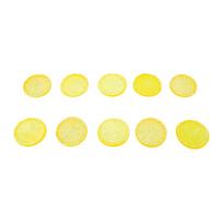 60pcs Simulation Lemon Slices PVC Lemon Decorations Artificial Fruit Prop for DIY Photography Kitchen Party yellow