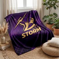 Melbourne Storm Flannel Fleece Blanket Cozy Warm Throw Blanket For Couch Bed Travel All Season Use 75x90cm
