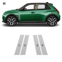 Skirta Renault 5E-Tech 2025 2026 TPU Žibintų Galinio Vaizdo Veidrodėlių B C Sienelių Dažų Apsaugos Plėvelė Skaidri Dūminė Atspari Įbrėžimams Iš Anksto Supjaustyta Lipdukas smoked headlight blue