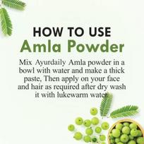 Khadi 100% Pure & Natural Amla Powder – Organic Herbal Hair & Skin Care Powder for Hair Growth, Dandruff Control & Skin Brightening – 200g black