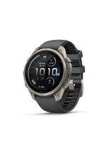 Garmin Fenix 9 Pro Inreach 47mm – Titanas su grafito spalvos su juodu silikoniniu dirželiu