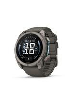 Garmin Fenix 9 51mm – Titano spalvos su akmenėlių su pilku dirželiu