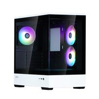 ZALMAN P30 BW, mATX Mini Tower PC Case, 3 x 120mm ARGB Fans, Black/White