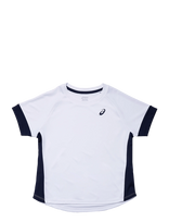 Asics - Girls Tennis Ss Top - Sportiniai viršutiniai drabužiai - Balta