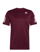 Adidas Tennis - Club 3-Stripe Tee - Sportiniai marškinėliai - Burgundiška splava