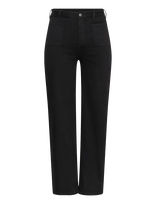 Kaffe Curve - Kcbrookie Wide Full Lenght Jeans - Platūs džinsai - Juoda