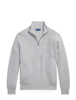 Polo Ralph Lauren - 32/2 Cotton-Sweater-Half Zip - Megztinis su užtrauktuku - Pilka