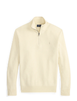 Polo Ralph Lauren - 32/2 Cotton-Sweater-Half Zip - Megztinis su užtrauktuku - Kreminė spalva