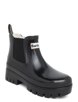 Barbour - Barbour Halton Faux Fur Welly - Guminiai batai - Juoda