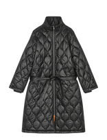 Mads Nørgaard - Shiny Ripstop Lizzo Coat - Paminkštintas paltas - Juoda
