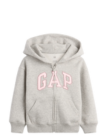 GAP - Baby & Toddler Vintagesoft Logo Zip Hoodie - Džemperis - Pilka