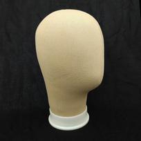 Džiuto galvos manekenas su blokiniu pagrindu skrybėlių gamybai 54cm beige