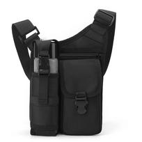 Li Shen Versatile Sling Bag with Water Bottle Holder juoda