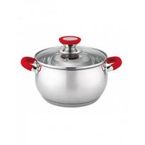Oliver Voltz Voltz OV51210N20 puodas, 20 cm/ 3,5 l, raudonos rankenos, nerūdijantis s