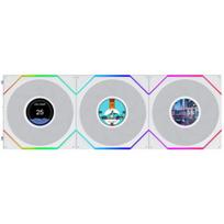Lian Li Uni Fan TL LCD FLEX ARGB 120mm Reverse Case Fan White 3pcs
