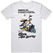 Gone In 60 Seconds Retro Movie 70s Car Fan T Shirt 2XL gray