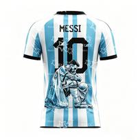 Messi fan gift No.10 football jersey match Kit Summer Sports Men's T-Shirt Kid's Clothing Tee Woman cycling jersey S