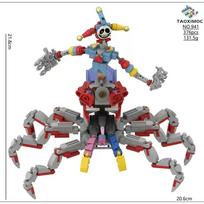 Moc Bobble žaidimo laikas 5 Džokeris Žmogus-voras Statybinio bloko surinkimas Mažų dalelių figūrėlės modelio ornamentas Rankų darbo žaislas gray
