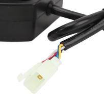 Motociklo variklio garso simuliatorius 110DB Universalus DC12 iki 80V Variklio garso simuliuojama sistema elektriniams paspirtukams, kartingams black