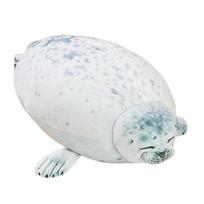 30~80Cm New Seal Plush Toy Stuffed Aquatic Doll Kawaii Plushie Comforting Ultra Soft Elatic Plush 5 Sizes About 28cm