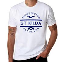 St Kilda Scottish Islands Tshirt Sports Basic Short Sleeve Tshirt S white