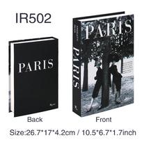 Luxury Fake Books Aesthetic Coffee Table Books Remote Control Storage Box Living Room Ornament Fake Books for Decorations PH137 Not Open gray